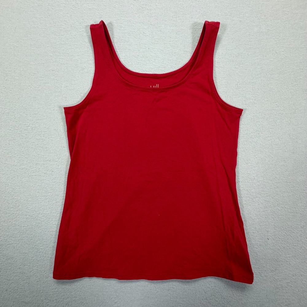 J. Jill Womens Product Type Regular Red Scoop Neck Perfect Tank M